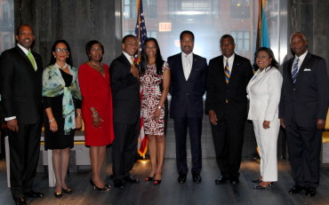 Minister Mitchell, CG Zonicle, Consul Fountain and Family
