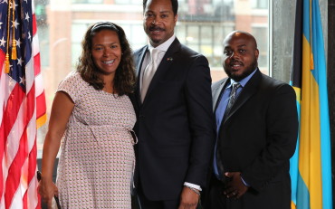 Mr. and Mrs. Dante and Alicia Sawyer and Consul Fountain