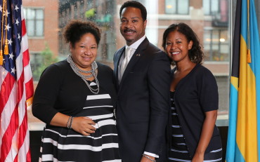 Nicole Sims, Tanya Triche and Consul Fountain